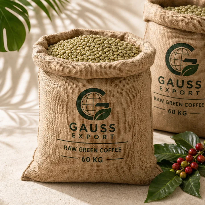 Gauss Export Raw Green Coffee 60 kg jute sack